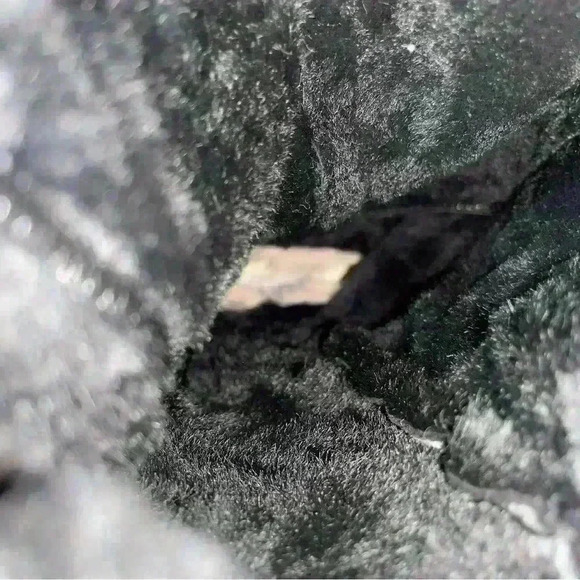 Jimmy Choo Boots Shearling Riding Black Gold Buckle Hardware Womens 7 EURO 37.5​ - Picture 12 of 16